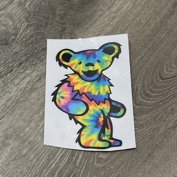 The Grateful Dead Stickers Dancing Bear Tye Die New Logo Band Hippy Sticker - Picture 3 of 8